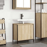 vidaXL Badkamerkast wastafelmeubel 60x34,5x60 cm zwart