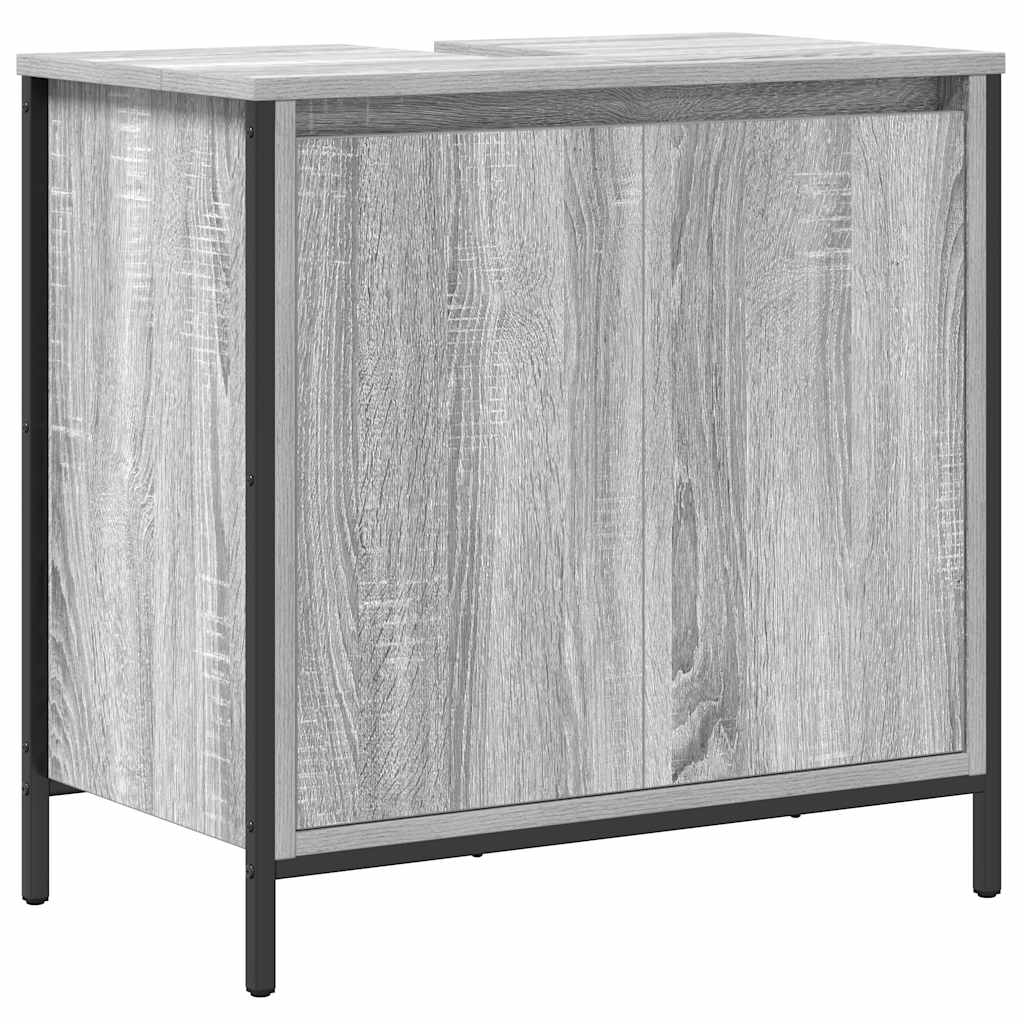 vidaXL Badkamerkast wastafelmeubel 60x34,5x60 cm zwart