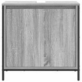 vidaXL Badkamerkast wastafelmeubel 60x34,5x60 cm zwart