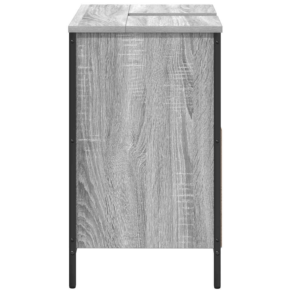 vidaXL Badkamerkast wastafelmeubel 60x34,5x60 cm zwart