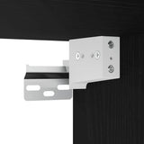 vidaXL Bathroom Wall Cabinet with Mirror 60x21x60 cm Black Oak-Effect