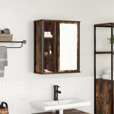 vidaXL Badkamerwandkast met spiegel 50x21x60 cm eikenkleurig