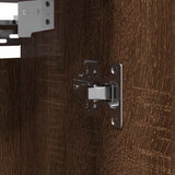 vidaXL Badkamerwandkast met spiegel 50x21x60 cm eikenkleurig