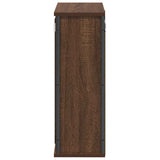 vidaXL Badkamerwandkast met spiegel 50x21x60 cm eikenkleurig