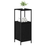 vidaXL Badkamermeubel met planken 36x35x95 cm zwart eikenkleurig