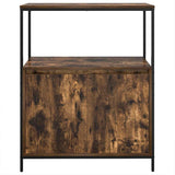 vidaXL Bathroom Cabinet with Shelves 76.5x35x95 cm Black Oak