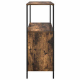 vidaXL Bathroom Cabinet with Shelves 76.5x35x95 cm Black Oak