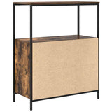 vidaXL Bathroom Cabinet with Shelves 76.5x35x95 cm Black Oak