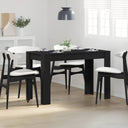 vidaXL Eettafel 120x60x76 cm bewerkt hout wit