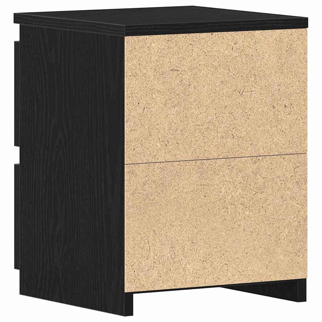 vidaXL Nachtkastje 30x30x40 cm bewerkt hout wit