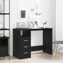 vidaXL Bureau met lades 102x50x76 cm bewerkt hout wit