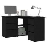 vidaXL Corner Desk 145x100x76 cm Engineered Wood White