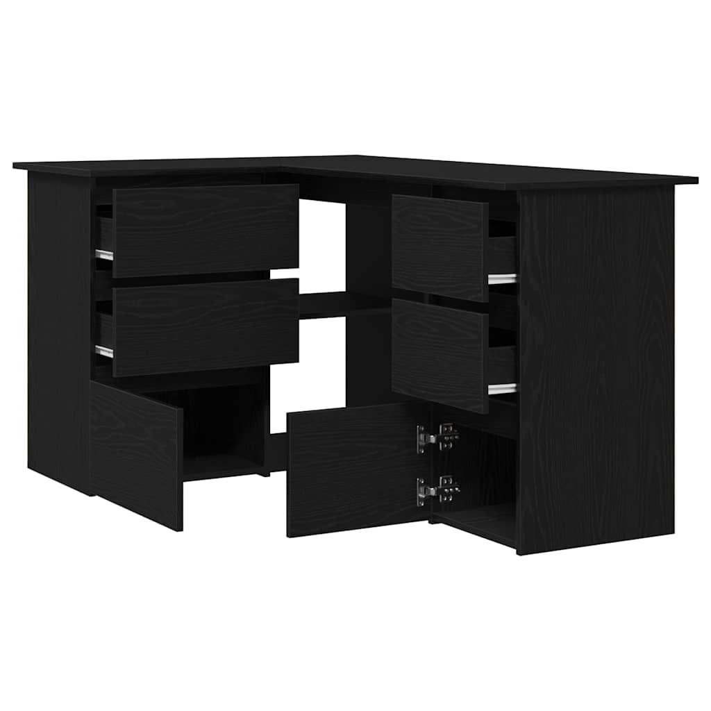 vidaXL Corner Desk 145x100x76 cm Engineered Wood White