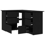 vidaXL Corner Desk 145x100x76 cm Engineered Wood White