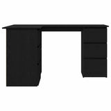 vidaXL Corner Desk 145x100x76 cm Engineered Wood White