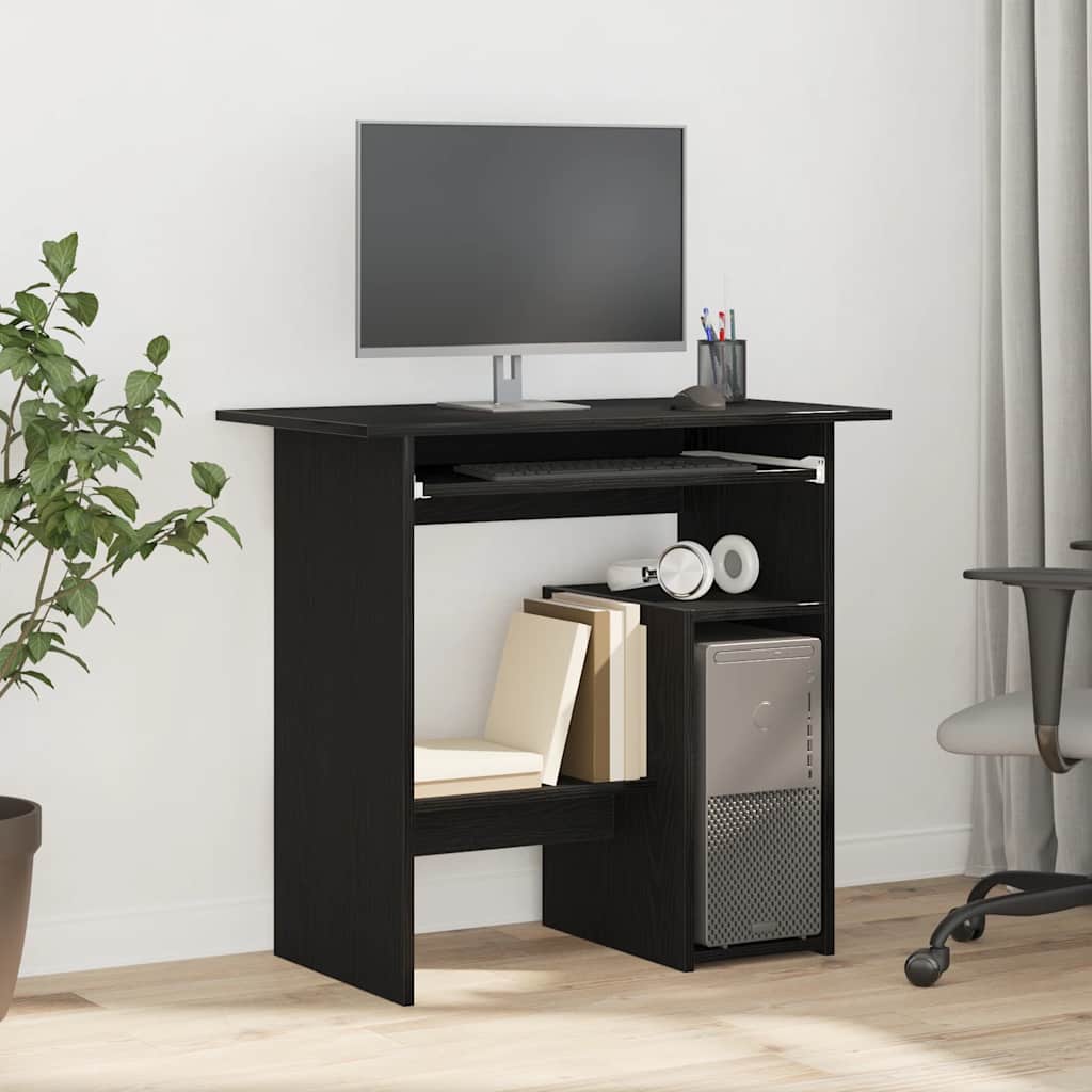 vidaXL Bureau 80x45x74 cm bewerkt hout wit