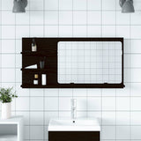 vidaXL Badkamerspiegel 90x10,5x45 cm bewerkt hout wit
