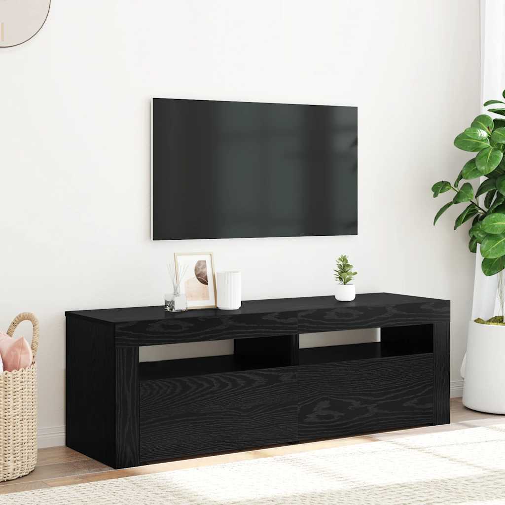 vidaXL Tv-meubel met LED-verlichting 120x35x40 cm wit