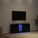vidaXL TV Cabinet with LED Lights 120x30x50 cm White