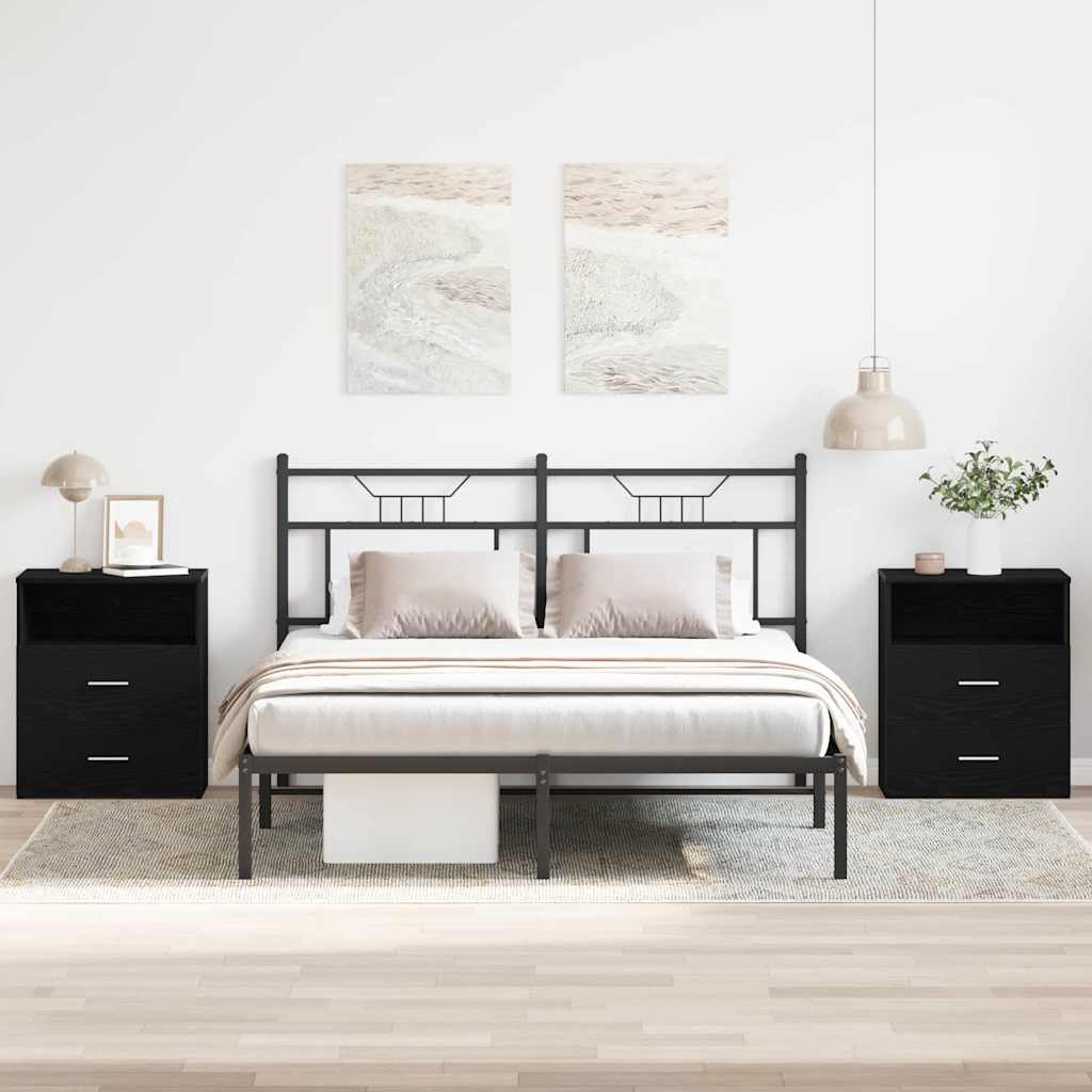 vidaXL Bedside Cabinet 50x32x60 cm White