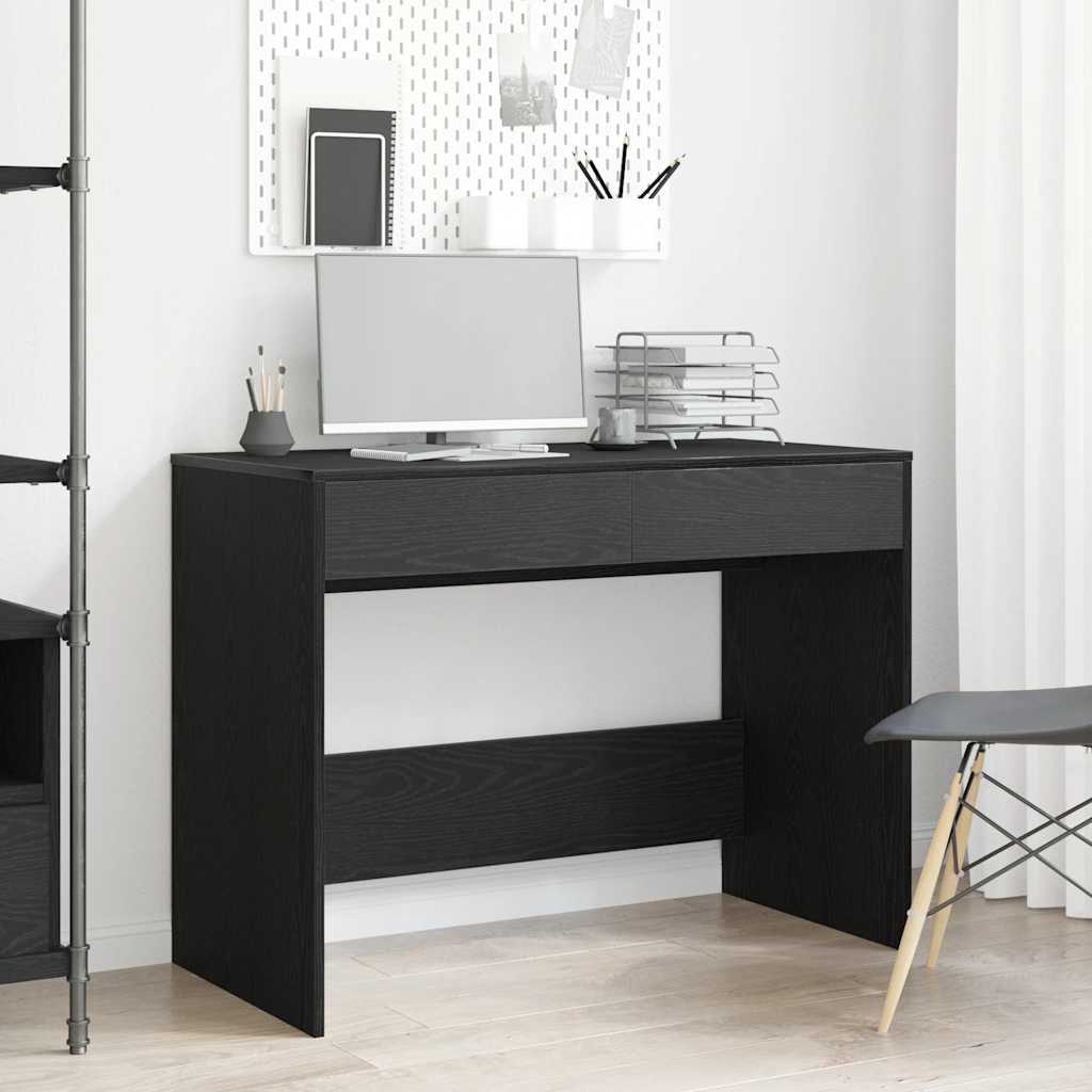 vidaXL Bureau 101x50x76,5 cm bewerkt hout wit
