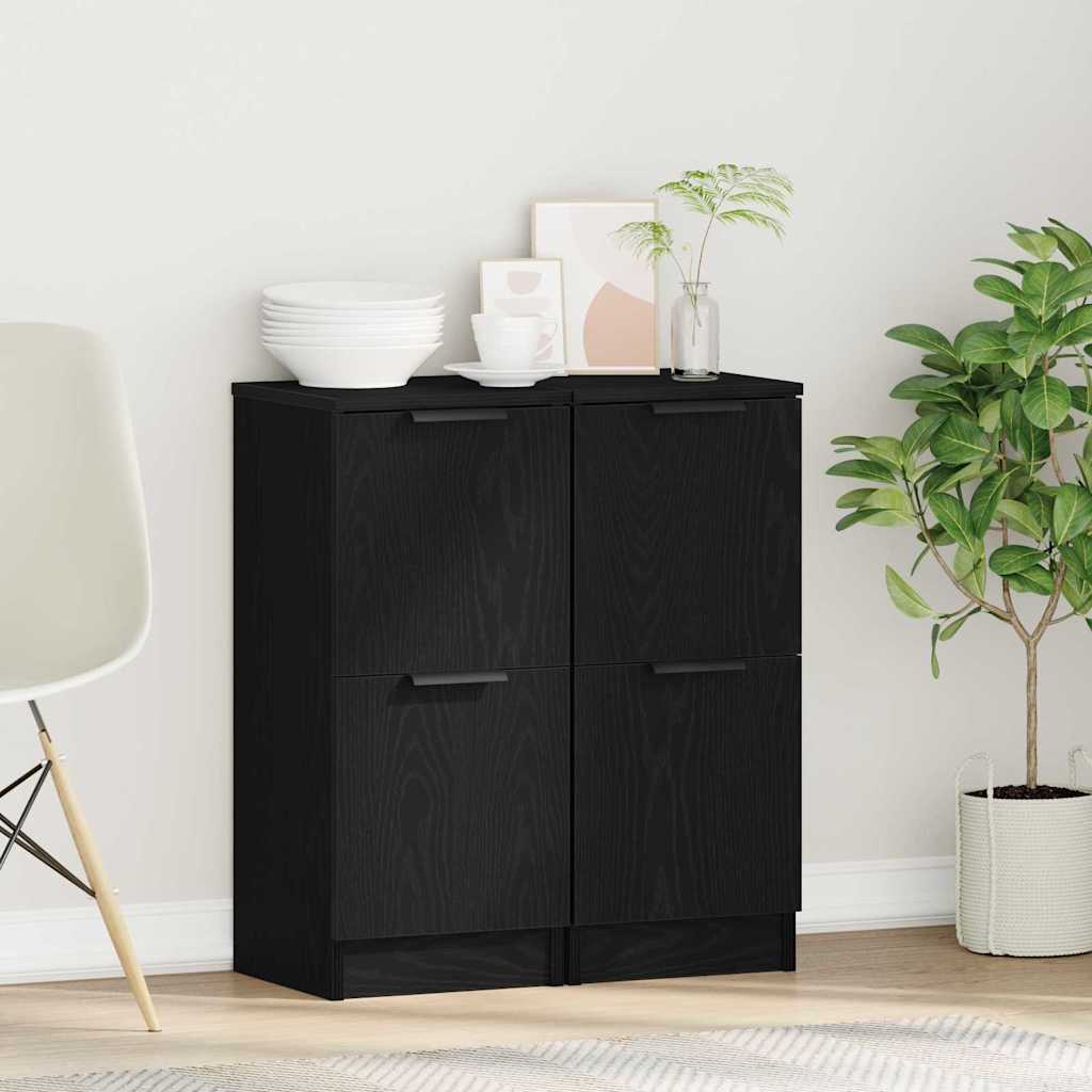 vidaXL Dressoir 30x30x70 cm bewerkt hout wit