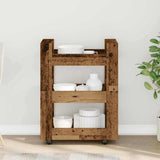 vidaXL Keukentrolley 60x45x80 cm bewerkt hout wit