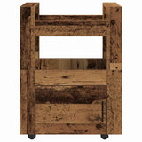 vidaXL Keukentrolley 60x45x80 cm bewerkt hout wit