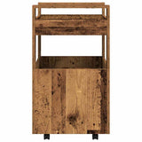 vidaXL Keukentrolley 60x45x80 cm bewerkt hout wit
