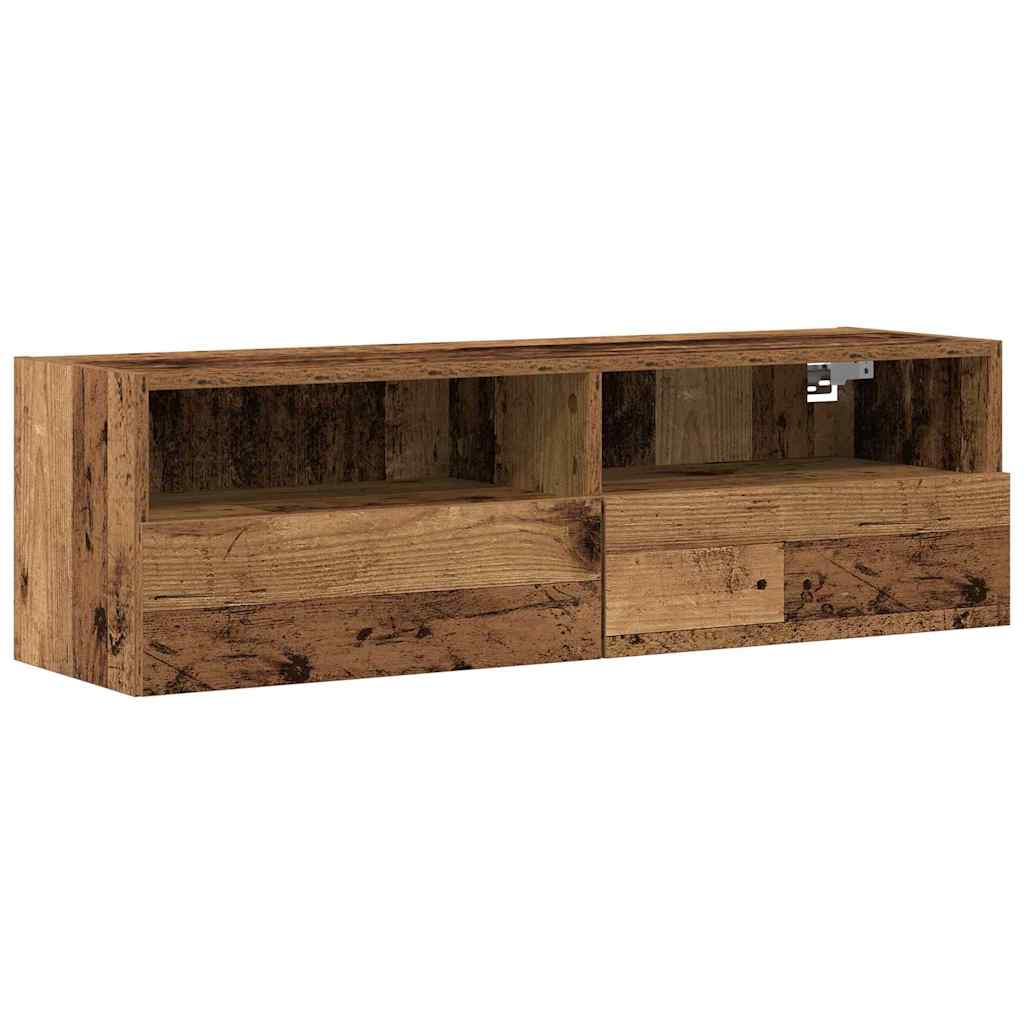 vidaXL Tv-wandmeubels 2 st 40x30x30 cm bewerkt hout wit