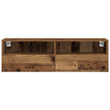 vidaXL Tv-wandmeubels 2 st 40x30x30 cm bewerkt hout wit