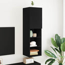 vidaXL TV Cabinets 2 pcs with LED lighting 30.5x30x60 cm white