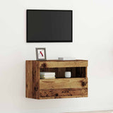 vidaXL Tv-wandmeubel met LED-verlichting 40x30x40 cm bruin eikenkleur