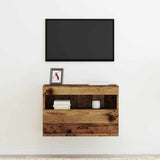 vidaXL Tv-wandmeubel met LED-verlichting 40x30x40 cm bruin eikenkleur