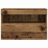 vidaXL Tv-wandmeubel met LED-verlichting 40x30x40 cm bruin eikenkleur