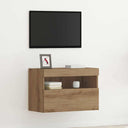 vidaXL Tv-wandmeubel met LED-verlichting 40x30x40 cm bruin eikenkleur