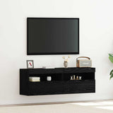 vidaXL Tv-wandmeubel met LED-verlichting 40x30x40 cm bruin eikenkleur