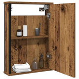 vidaXL Badkamerspiegelkast 42x12x60 cm bewerkt hout zwart