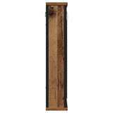 vidaXL Badkamerspiegelkast 42x12x60 cm bewerkt hout zwart