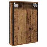 vidaXL Badkamerspiegelkast 42x12x60 cm bewerkt hout zwart
