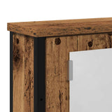 vidaXL Badkamerspiegelkast 42x12x60 cm bewerkt hout zwart