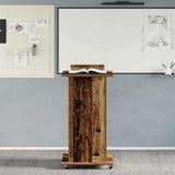 vidaXL Drafting Table with Wheels and Drawer 55x55x107 cm Engineered Wood White