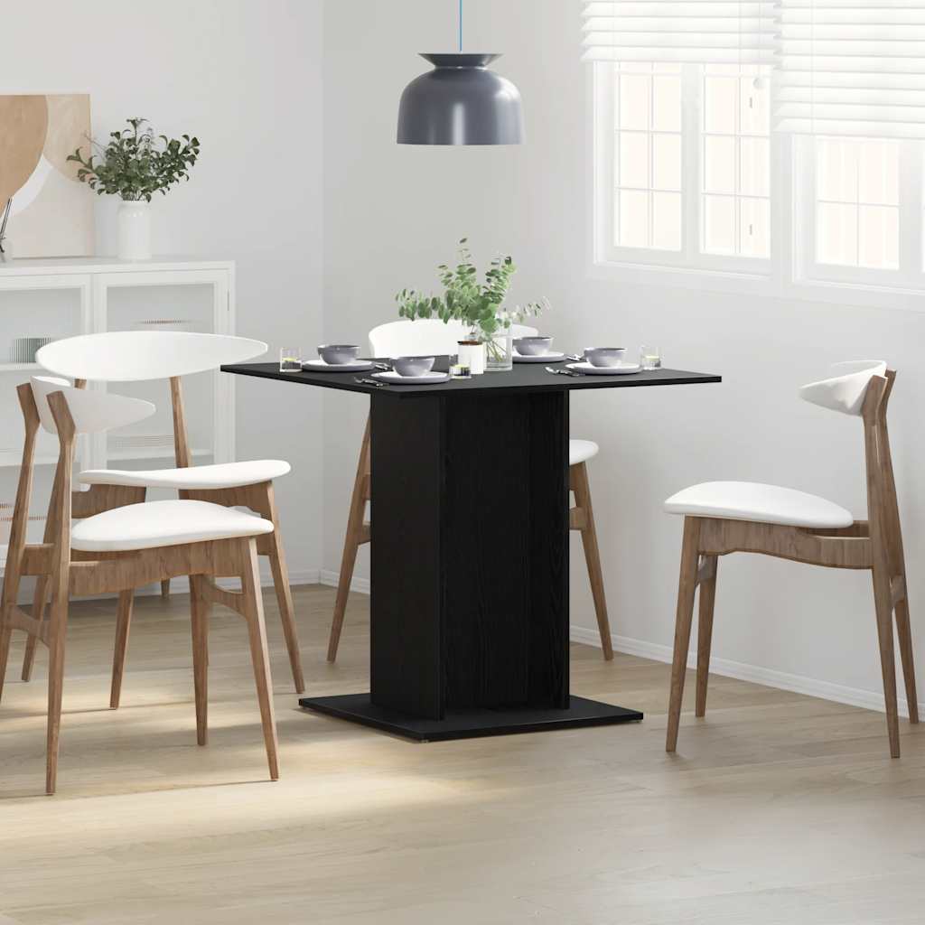 vidaXL Eettafel 80x80x75 cm bewerkt hout wit