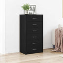 vidaXL Dressoir met 6 lades 50x34x96 cm bewerkt hout wit