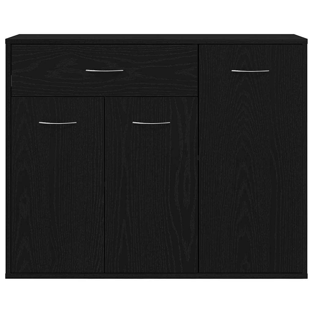 vidaXL Sideboard Black Oak 88x30x70 cm Engineered Wood