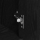 vidaXL Sideboard Black Oak 88x30x70 cm Engineered Wood