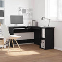 vidaXL Hoekbureau L-vormig 120x140x75 cm bewerkt hout wit