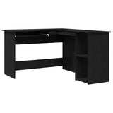 vidaXL Hoekbureau L-vormig 120x140x75 cm bewerkt hout wit