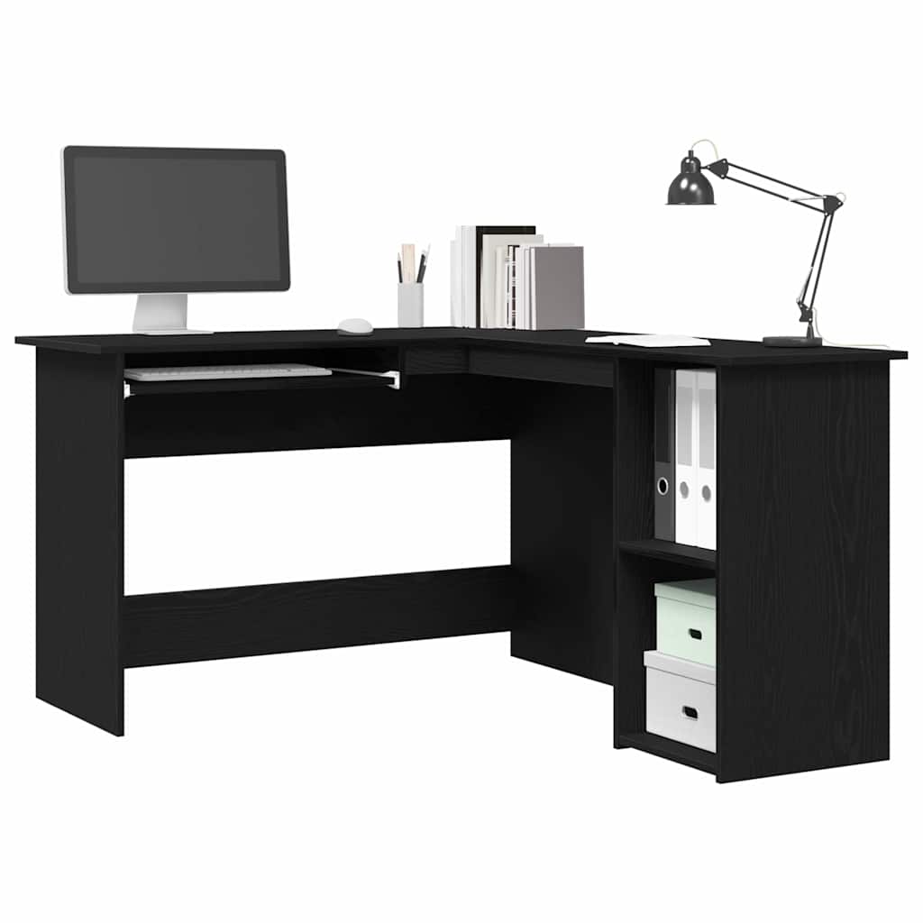 vidaXL Hoekbureau L-vormig 120x140x75 cm bewerkt hout wit