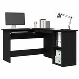vidaXL Hoekbureau L-vormig 120x140x75 cm bewerkt hout wit